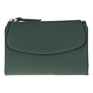 Vellure Leather Women's Clutch, Medium, Green - BlackBrook Case
