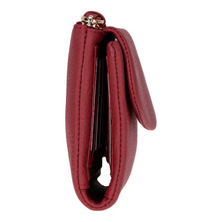 Vellure Leather Women's Clutch, Medium, Red - BlackBrook Case