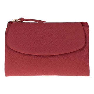 Vellure Leather Women's Clutch, Medium, Red - BlackBrook Case