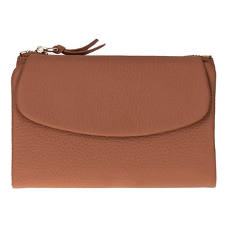 Vellure Leather Women's Clutch, Medium, Tan - BlackBrook Case
