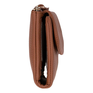Vellure Leather Women's Clutch, Medium, Tan - BlackBrook Case