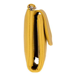 Vellure Leather Women's Clutch, Medium, Yellow - BlackBrook Case