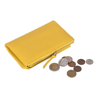 Vellure Leather Women's Clutch, Medium, Yellow - BlackBrook Case