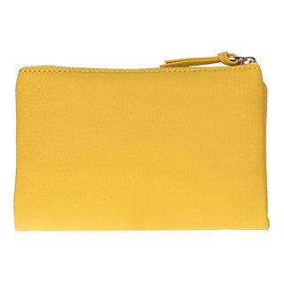 Vellure Leather Women's Clutch, Medium, Yellow - BlackBrook Case