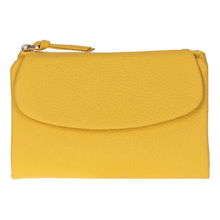 Vellure Leather Women's Clutch, Medium, Yellow - BlackBrook Case