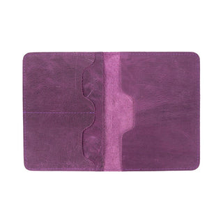 Viaggio Genuine Leather Passport Holder, Mulberry - BlackBrook Case