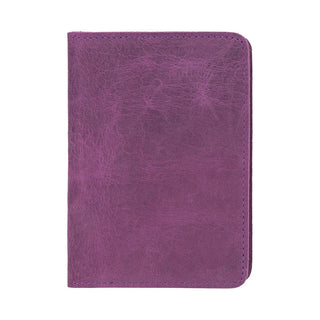 Viaggio Genuine Leather Passport Holder, Mulberry - BlackBrook Case
