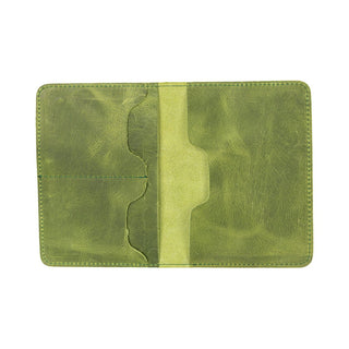 Viaggio Genuine Leather Passport Holder, Olive - BlackBrook Case
