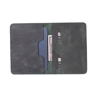 Viaggio Genuine Leather Passport Holder, Pickle - BlackBrook Case