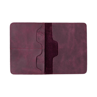Viaggio Genuine Leather Passport Holder, Scarlet Red - BlackBrook Case