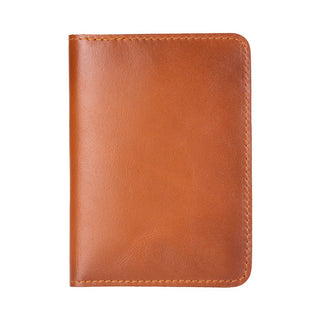 Viaggio Genuine Leather Passport Holder, Tan - BlackBrook Case