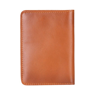 Viaggio Genuine Leather Passport Holder, Tan - BlackBrook Case