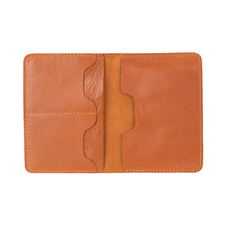 Viaggio Genuine Leather Passport Holder, Tan - BlackBrook Case