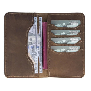 Voyager Leather Passport Wallet - Bouletta