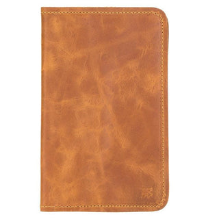 Voyager Leather Passport Wallet, Antique Mocca - Bouletta