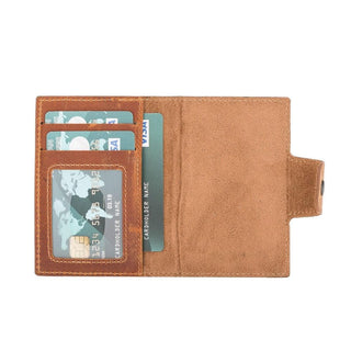 Wade Detachable Mini Wallet – Full‑Grain Leather, RFID Blocking, Moccasin - BlackBrook Case