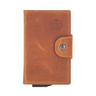 Wade Detachable Mini Wallet – Full‑Grain Leather, RFID Blocking, Moccasin - BlackBrook Case