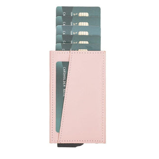 Wade Detachable Mini Wallet – Full‑Grain Leather, RFID Blocking, Pink - BlackBrook Case
