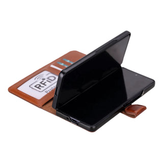 Wally Leather Google Pixel 10 Pro Fold Folio Case, Rustic Tan - BlackBrook Case