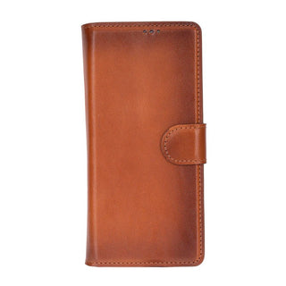 Wally Leather Samsung Galaxy Z Fold7 Folio Case, Rustic Tan - BlackBrook Case