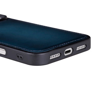 York Leather iPhone 17 Pro MagSafe Case, Blue - BlackBrook Case