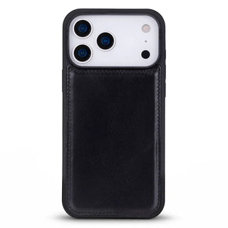 York Leather iPhone 17 Pro MagSafe Case, Rustic Black - BlackBrook Case