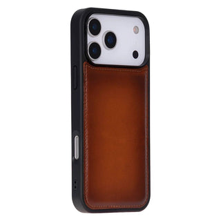 York Leather iPhone 17 Pro MagSafe Case, Rustic Tan - BlackBrook Case