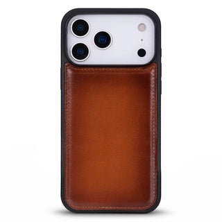 York Leather iPhone 17 Pro MagSafe Case, Rustic Tan - BlackBrook Case