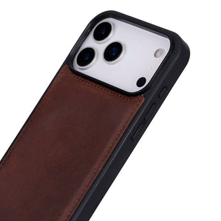 York Leather iPhone 17 Pro MagSafe Case, Saddle Brown - BlackBrook Case
