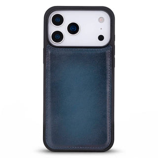 York Leather iPhone 17 Pro Max MagSafe Case, Blue - BlackBrook Case