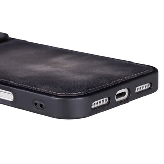 York Leather iPhone 17 Pro Max MagSafe Case, Gray - BlackBrook Case