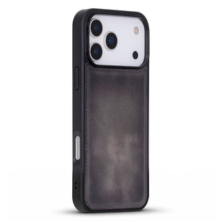 York Leather iPhone 17 Pro Max MagSafe Case, Gray - BlackBrook Case