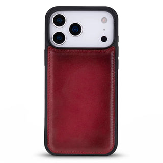 York Leather iPhone 17 Pro Max MagSafe Case, Red - BlackBrook Case