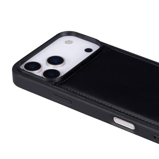 York Leather iPhone 17 Pro Max MagSafe Case, Rustic Black - BlackBrook Case