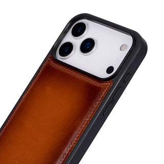 York Leather iPhone 17 Pro Max MagSafe Case, Rustic Tan - BlackBrook Case