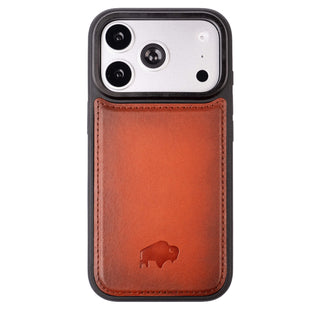 York Leather iPhone 18 Pro Max MagSafe Case, Burnished Tan - BlackBrook Case
