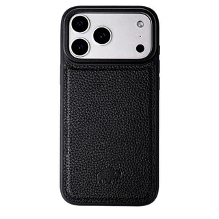 York Leather iPhone 18 Pro Max MagSafe Case, Pebble Black - BlackBrook Case