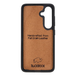 York Leather Snap-On Case - Galaxy S24, Golden Brown - BlackBrook Case