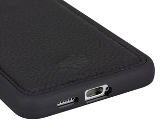 York Leather Snap-On Case - Galaxy S24, Pebble Black - BlackBrook Case