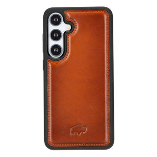 York Leather Snap-On Case – Galaxy S25 Plus, Burnished Tan - BlackBrook Case
