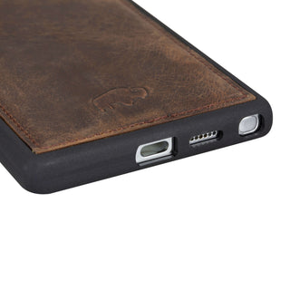 York Leather Snap - On Case – Galaxy S25 Ultra, Distressed Coffee - BlackBrook Case