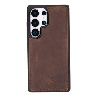 York Leather Snap-On Case – Galaxy S25 Ultra, Distressed Coffee - BlackBrook Case