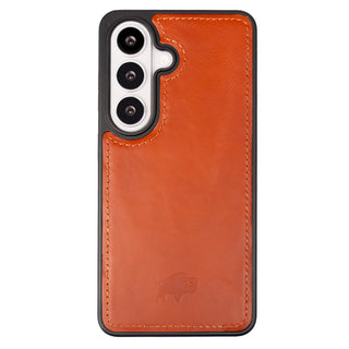 York Leather Snap - On Case – Galaxy S26 Plus, Burnished Tan - BlackBrook Case