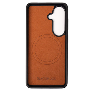 York Leather Snap - On Case – Galaxy S26 Plus, Burnished Tan - BlackBrook Case