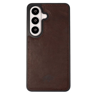 York Leather Snap - On Case – Galaxy S26 Plus, Distressed Coffee - BlackBrook Case