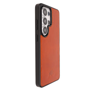 York Leather Snap - On Case – Galaxy S26 Ultra, Burnished Tan - BlackBrook Case