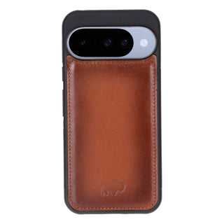 York Leather Snap - On Case – Pixel 10, Burnished Tan - BlackBrook Case