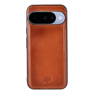 York Leather Snap - On Case – Pixel 10, Burnished Tan - BlackBrook Case