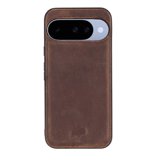York Leather Snap - On Case – Pixel 10, Distressed Coffee - BlackBrook Case