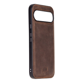 York Leather Snap - On Case – Pixel 10, Distressed Coffee - BlackBrook Case